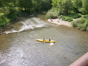 181-Kayak met afvaart v.de Lesse