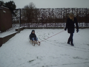 de sneeuw