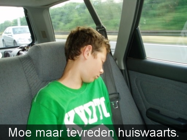 Op weg naar huis.