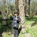 De gids in het park