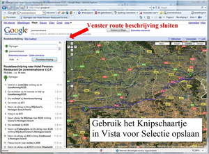 Google maps voor Plaatsen en Route