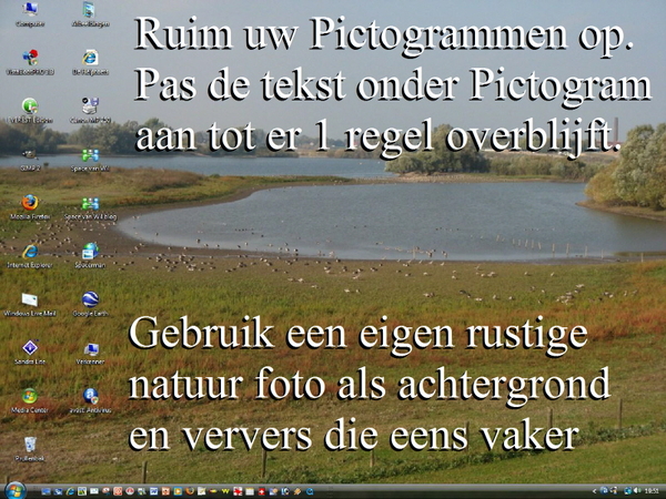 Ruim uw Pictogrammen op.