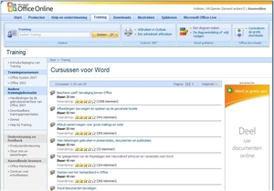 Cursussen voor Word 2007