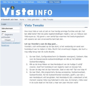Vista Tweaks (Handige aanpassingen)