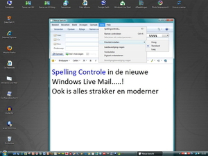 Live Mail beta heeft Spelling Control Nederlands