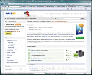 Partition tool voor o.a XP en Vista.