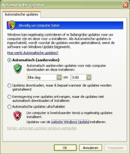 Updates....controleerd u die wel eens? ( Framework)