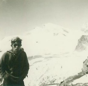 Strahlhorn vanuit de Brittania Hutte - 1970