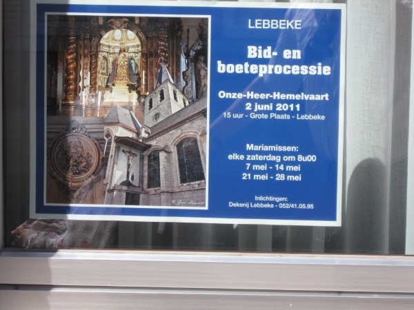 een mooie afiche van de processie