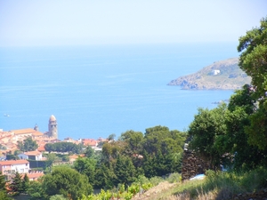 Zicht op Collioure boven aire cc