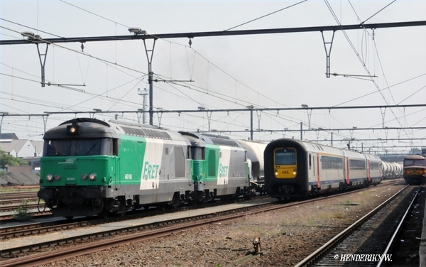 SNCF 467453-467529 als ZZ 48850 & NMBS 465 TOURNAI 20110510_1 cop