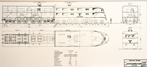 ELEKTRISCHE  LOCOMOTIEF voor een spoorbreedte van 3000 mm (1)