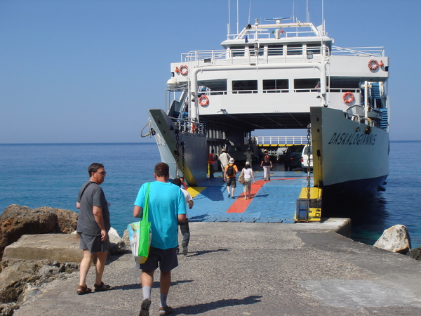 Daskalogianis,.. de veerboot naar Agia Roumelli