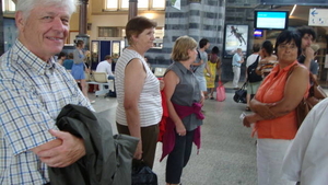 aankomst in het station Gent st Pieters