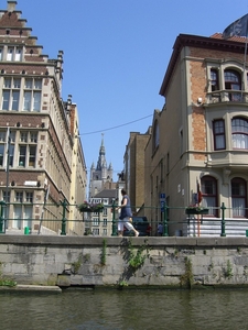 zicht op de st baafs kerk