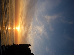 Coucher de soleil prs de Stromboli