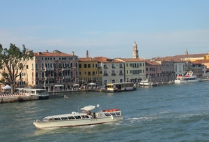 Itali; Veneti gefotografeerd vanuit het restaurant