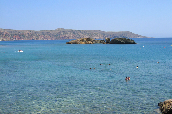 Palmenstrand van Vai