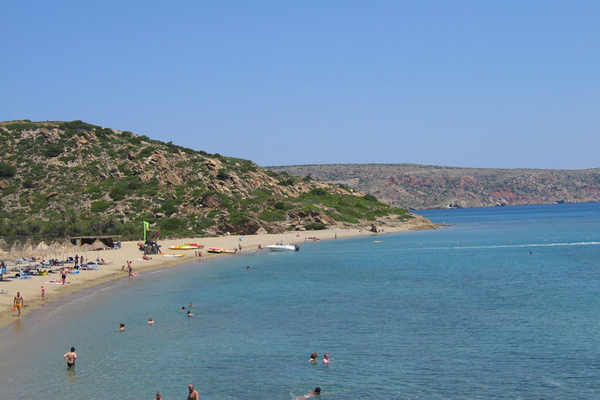 Palmenstrand van Vai