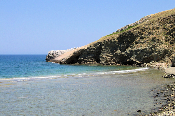 Palmenstrand van Vai