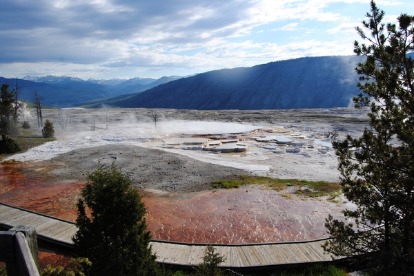 Start kleurenroute in Yellowstone