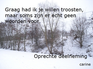 oprechte deelneming