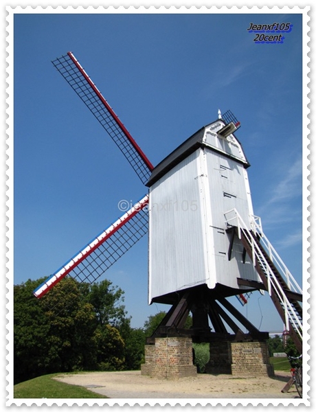 molen , postzegels , Brugge