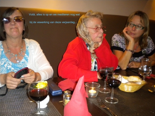 En dit verjaardagsetentje zit erop. Daag