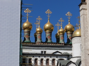MOSKOU Kremlin Koepels op kerk