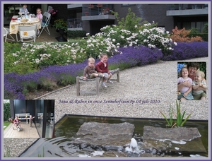 06) Kindjes in de tuin op 04 juli - collage