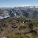 Zicht op de kabelbaan Pic du Midi