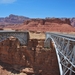 Oude en nieuwe brug over Colorado river