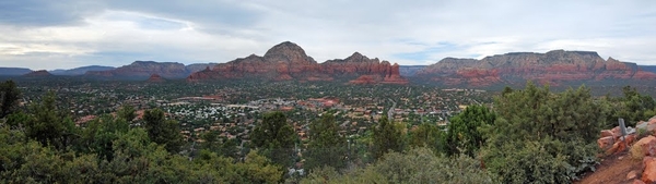 Panorama Sedona from airport viewpoint