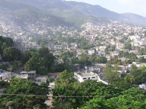 Port-au-Prince : panorama vanop missiepost Scheut