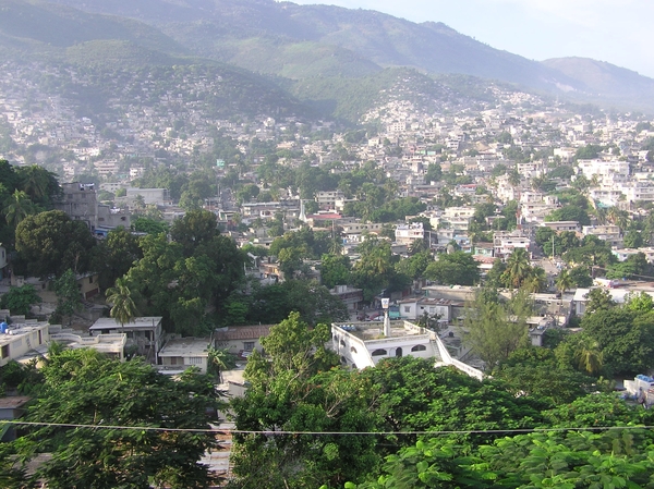 Port-au-Prince : panorama vanop missiepost Scheut