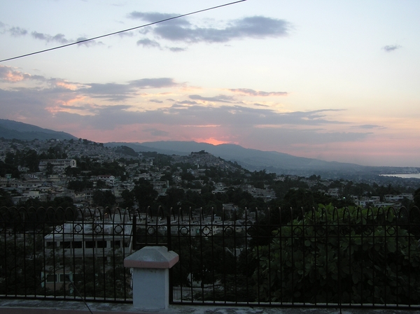 Port-au-Prince : panorama vanop missiepost Scheut