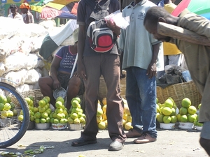 Port-au-Prince : marktplaats bidonville