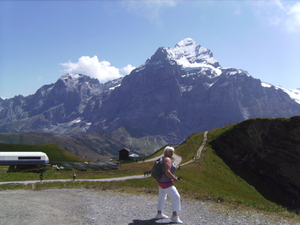 Zicht naar Grosse Scheidegg