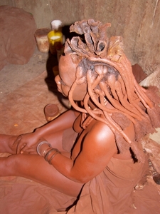 Bezoek bij de Himba's aan Epupa Falls