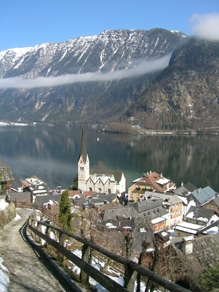 2 Hallstatt  _zicht op stad en de Hallstätter See