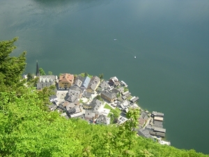 2 Hallstatt  _zicht vanaf de Rudolfstoren op de stadskern