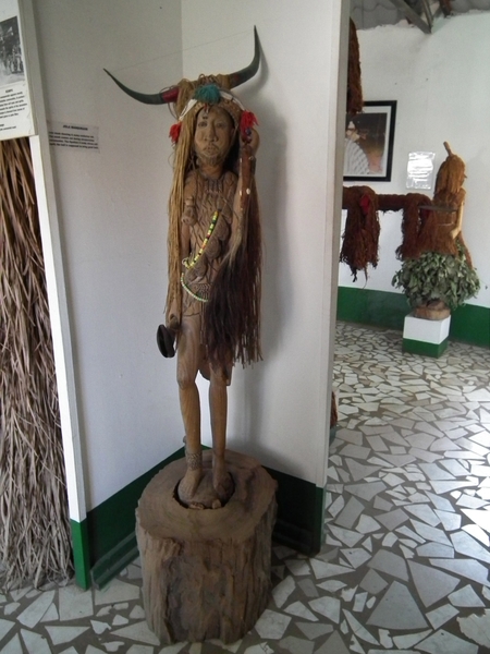 in het museum