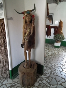 in het museum