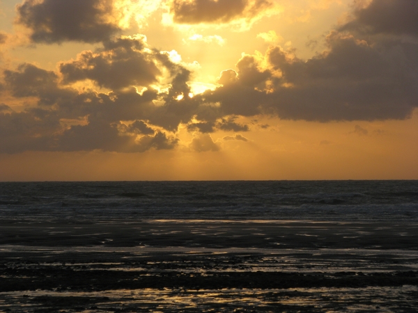 Strand Zonsondergang
