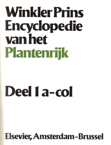 WinklerPrins encyclopedie van het plantenrijk deel 1