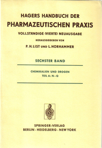 Hagers handbuch der pharmazeutischen praxis 6