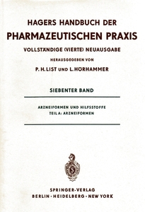 Hagers handbuch der pharmazeutischen praxis