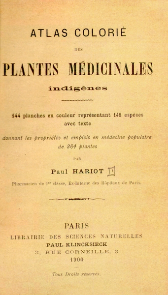 Atlas colori� des plantes m�dicinales indig�nes