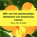 ABC van het plantenlatijn