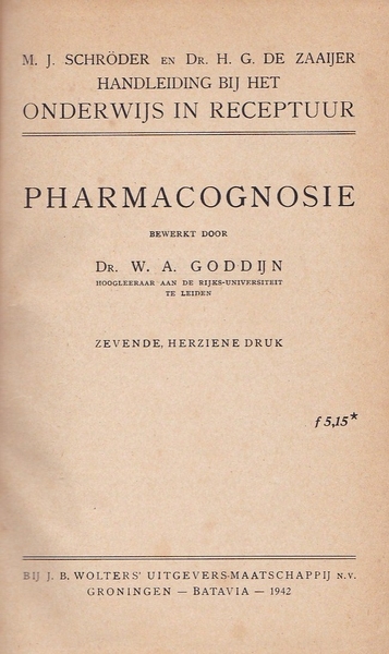 Pharmacognosie (v)